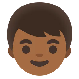 Boy: Medium-Dark Skin Tone — Google