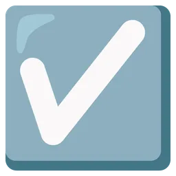 Ballot Box with Check — Google