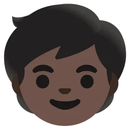 Child: Dark Skin Tone — Google