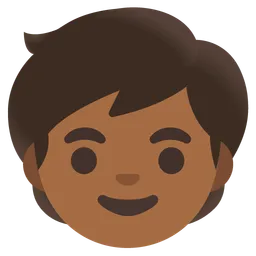 Child: Medium-Dark Skin Tone — Google