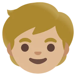 Child: Medium-Light Skin Tone — Google