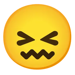 Confounded Face — Google