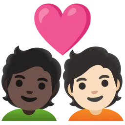 마음을 가진 커플 : 사람, 사람, 어두운 피부 톤, 밝은 피부 톤 — Google