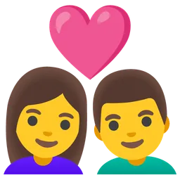 Couple with Heart: Woman, Man — Google