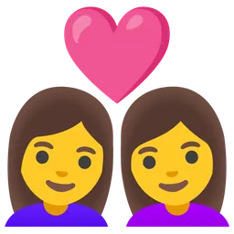 Couple with Heart: Woman, Woman — Google