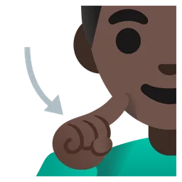 Deaf Man: Dark Skin Tone — Google