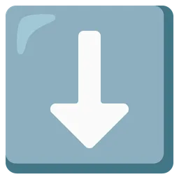 Downwards Black Arrow — Google