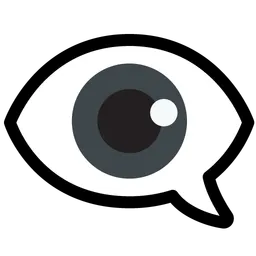 Eye in Speech Bubble — Google