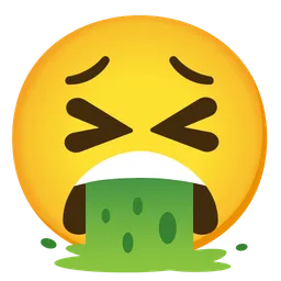 Face with Open Mouth Vomiting — Google