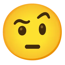 눈썹이 올라간 얼굴 — Google