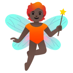 Fairy: Dark Skin Tone — Google
