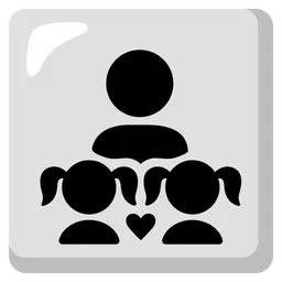 Family: Man, Girl, Girl — Google