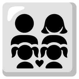Family: Man, Woman, Girl, Girl — Google