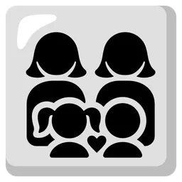 Family: Woman, Woman, Girl, Boy — Google