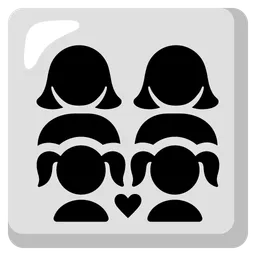 Family: Woman, Woman, Girl, Girl — Google