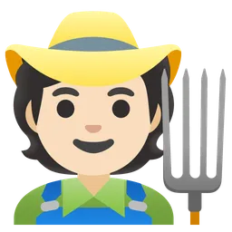 Farmer: Light Skin Tone — Google