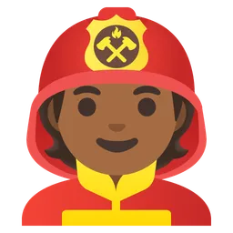 Firefighter: Medium-Dark Skin Tone — Google