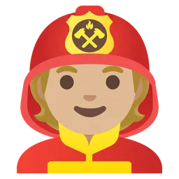 Firefighter: Medium-Light Skin Tone — Google
