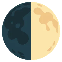 First Quarter Moon Symbol — Google