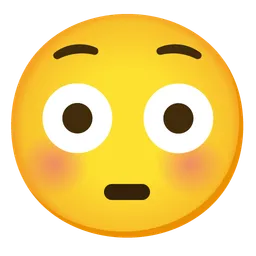 Flushed Face — Google