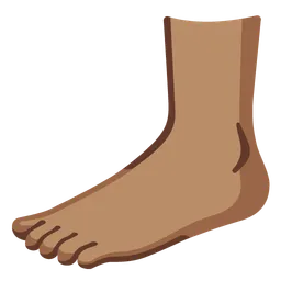 Foot: Medium Skin Tone — Google