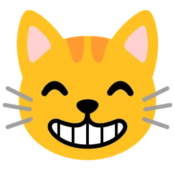웃는 눈을 가진 웃는 고양이 — Google