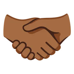Handshake: Medium-Dark Skin Tone — Google