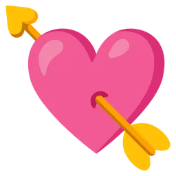 Heart with Arrow — Google