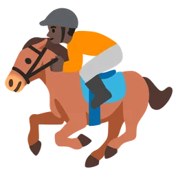 Horse Racing: Dark Skin Tone — Google