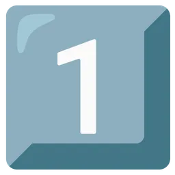 Keycap Digit One — Google
