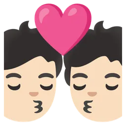 Kiss: Light Skin Tone — Google