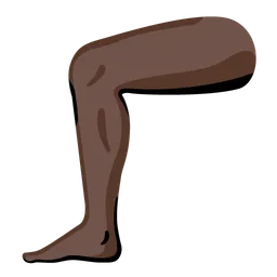Leg: Dark Skin Tone — Google