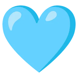 Light Blue Heart — Google