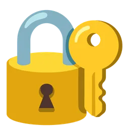 Closed Lock with Key — Google