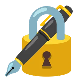 Lock with Ink Pen — Google