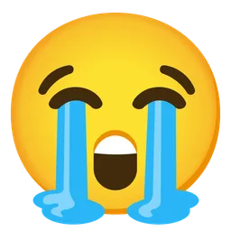 큰 소리로 우는 얼굴 — Google