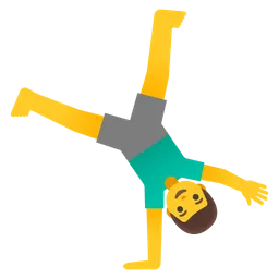 Man Cartwheeling — Google