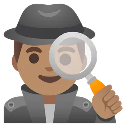 Man Detective: Medium Skin Tone — Google
