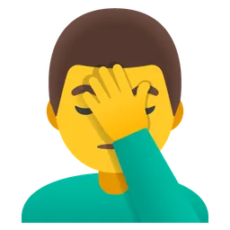 Man Facepalming — Google