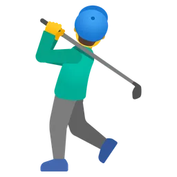 Man Golfing — Google