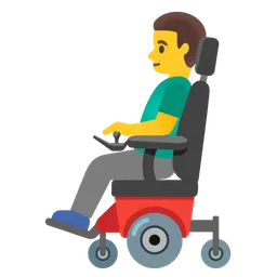 Man in Motorized Wheelchair — Google