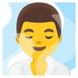Man in Steamy Room — Google