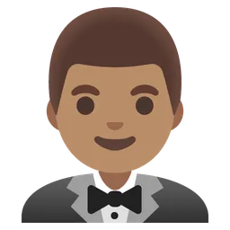 Man in Tuxedo: Medium Skin Tone — Google
