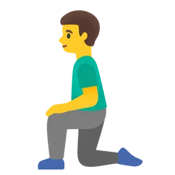 Man Kneeling — Google