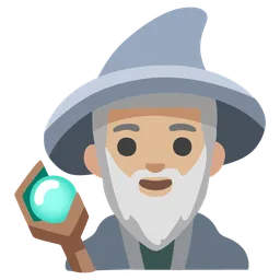 Man Mage: Medium-Light Skin Tone — Google