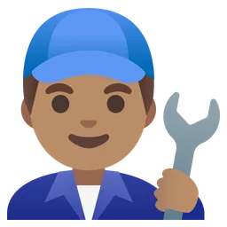 Man Mechanic: Medium Skin Tone — Google