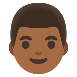 Man: Medium-Dark Skin Tone — Google
