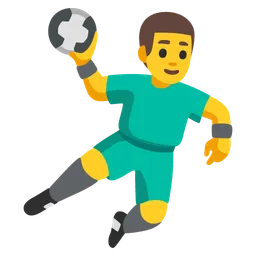 Man Playing Handball — Google