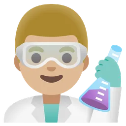 Man Scientist: Medium-Light Skin Tone — Google