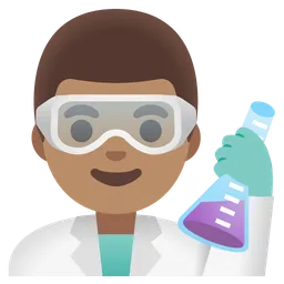 Man Scientist: Medium Skin Tone — Google